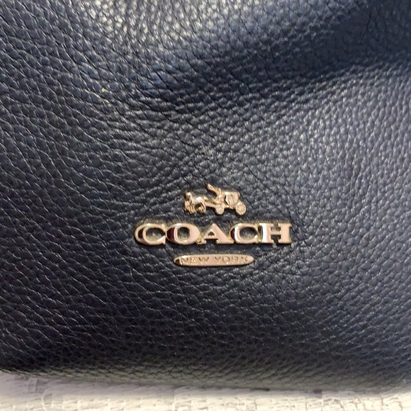 COACH Navy Leather Purse - Picture 3 of 7
